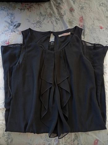 Robe noire été Camaïeu 36