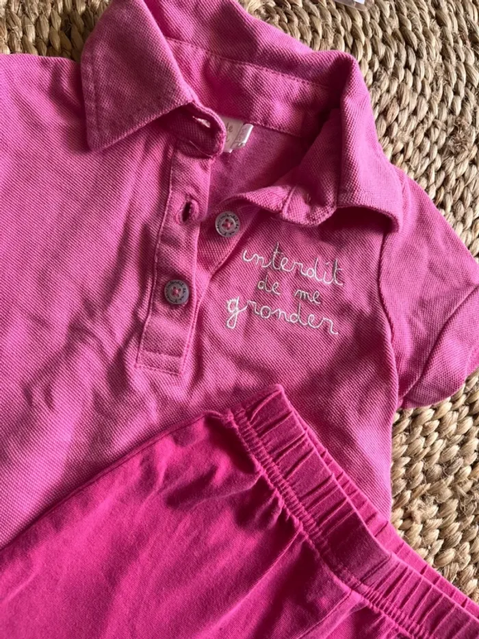 Ensemble été rose 12 mois - photo numéro 2