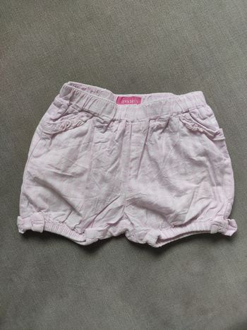 Short rose et blanc été in extenso 6 mois