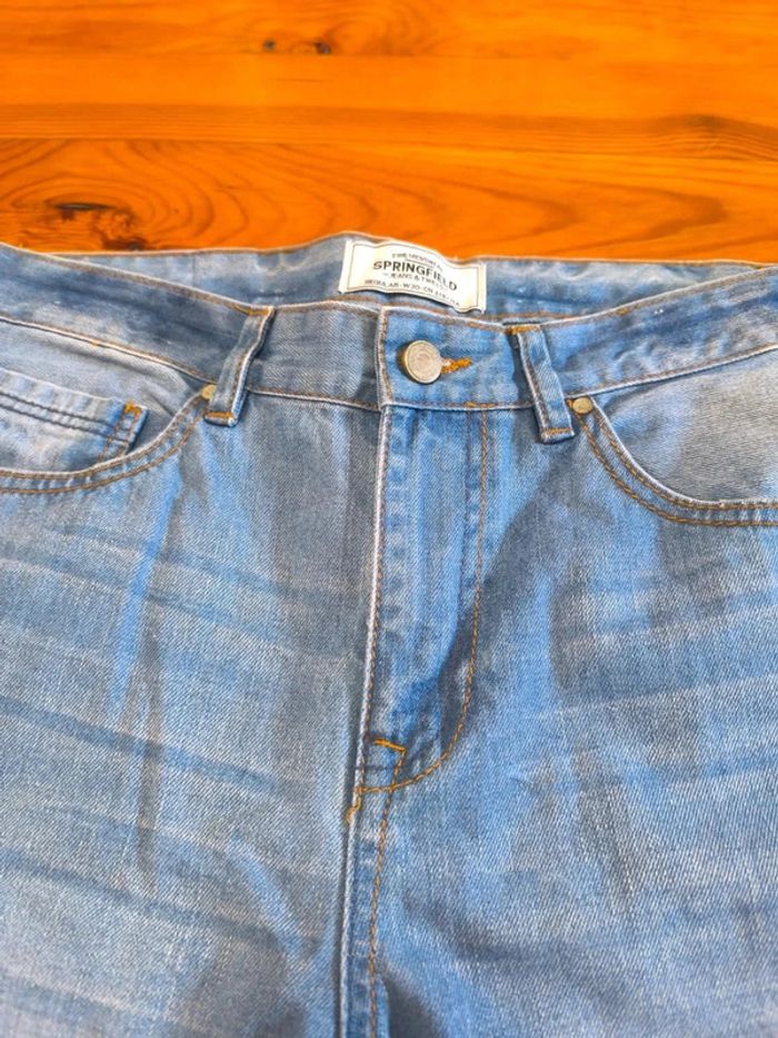 Jeans Regular Springfield - Taille 40 W 30 - Bleu clair - photo numéro 4