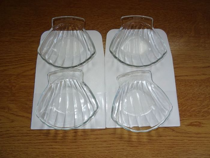Lot 4 coupelles "coquille Saint-Jacques"