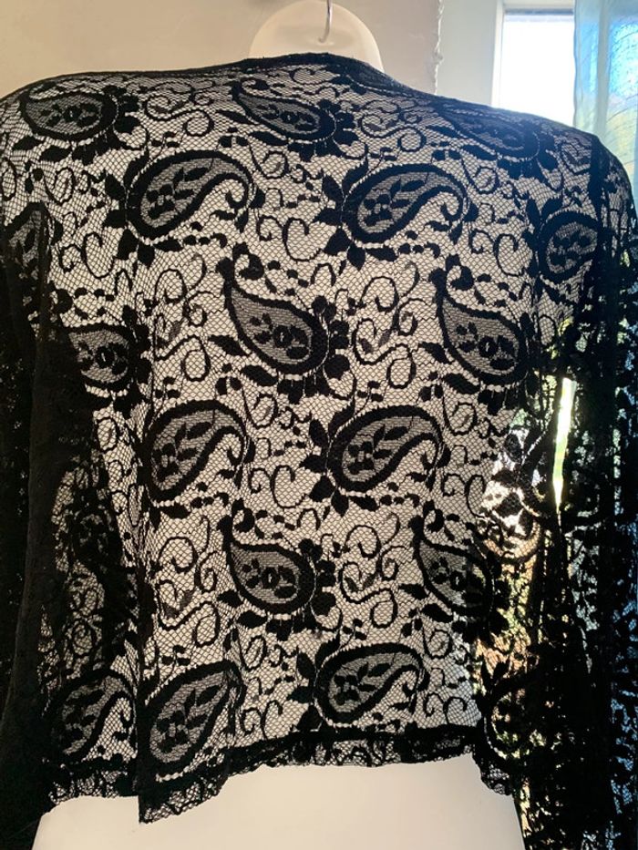 Veste Comme une femme dentelle noire taille 38 - photo numéro 7