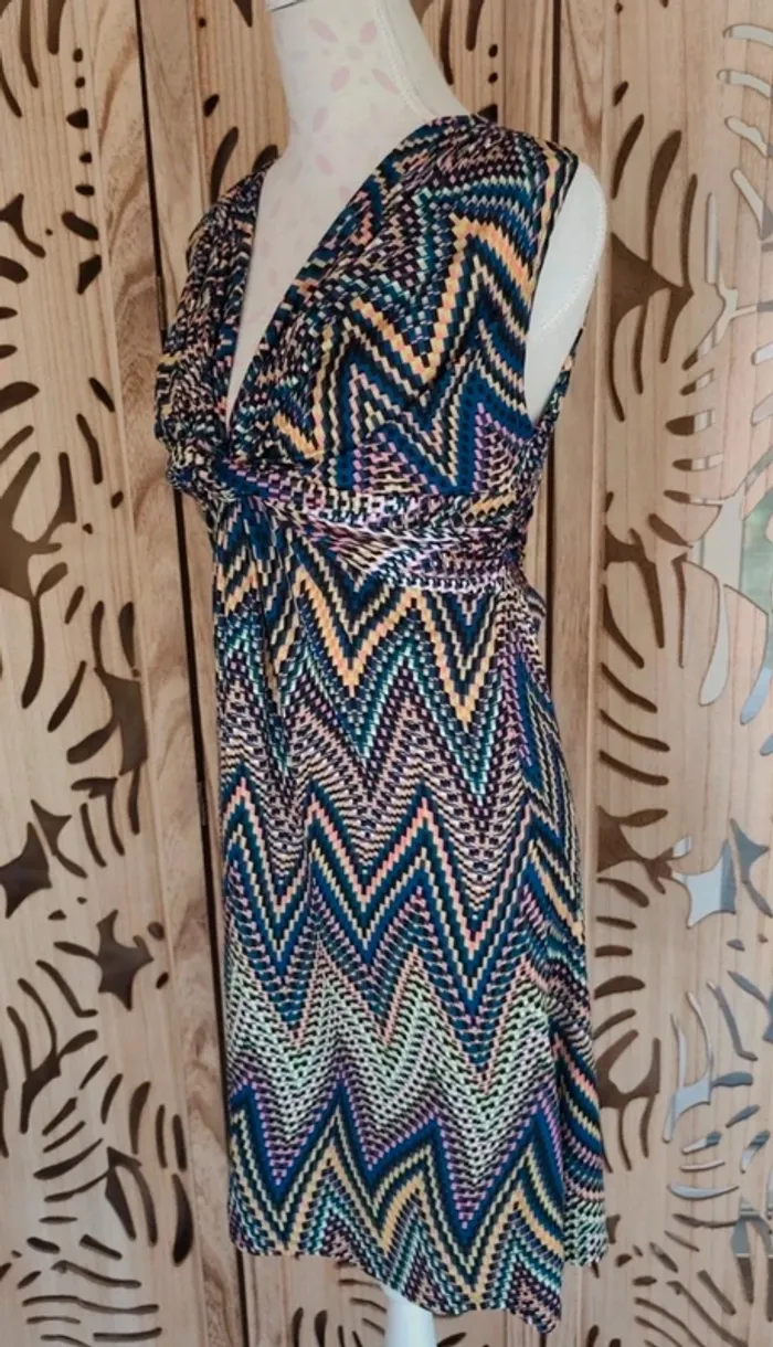 Robe fluide imprimée T38/40 Venca - photo numéro 4