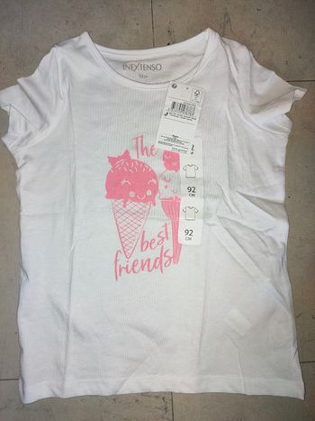 Tee-shirt manches courtes fille taille 24 mois Extenso