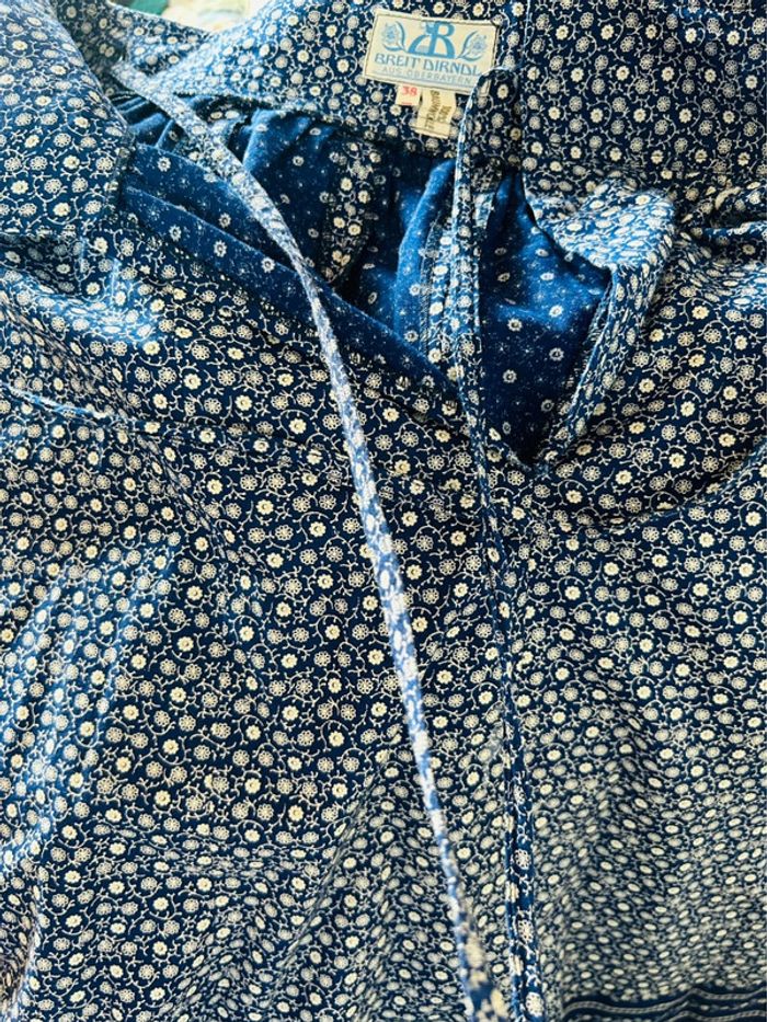 🦋Superbe jupe longue bleue vintage autrichienne cottagecore Austrian Blue long skirt🦋 - photo numéro 18