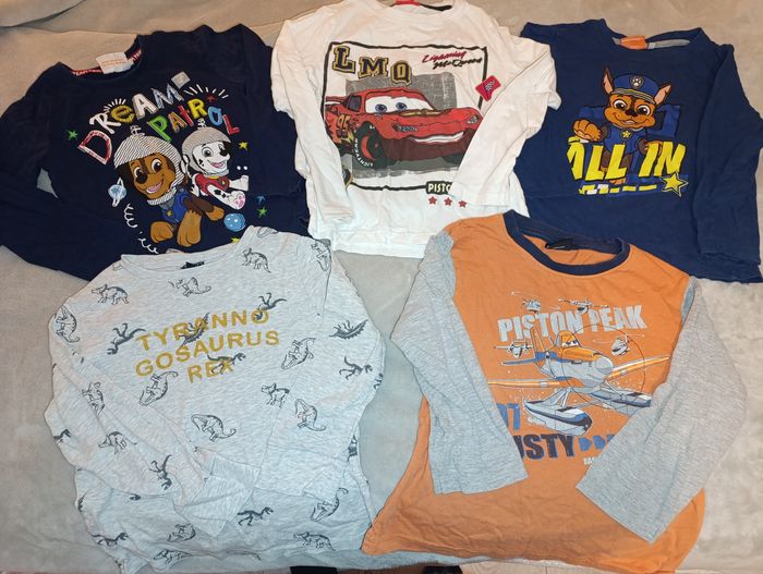 Lot t-shirts ML garçon 6 ans TBE
