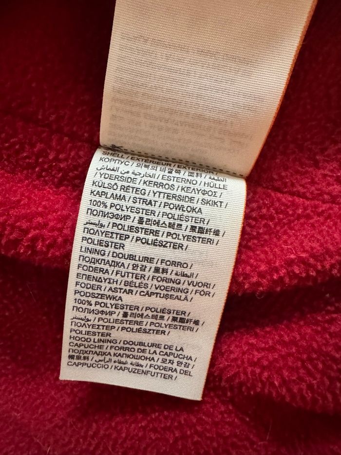 Doudoune à capuche Superdry bleu marine et rouge - photo numéro 3