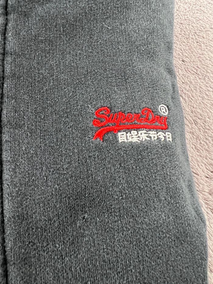 Veste à capuche Superdry avec logo Brodé Orange Label Noire Taille XS - photo numéro 18