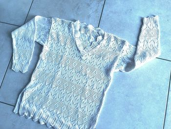 Pull crochet blanc taille M