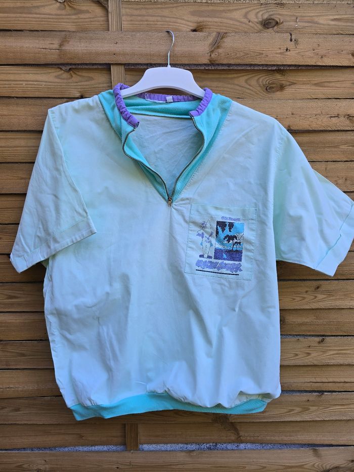Tunique logo imprimé 🍒vintage 80🍒taille jusqu'au 44 - photo numéro 3