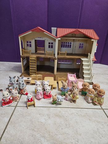 Maison et personnages sylvanian families