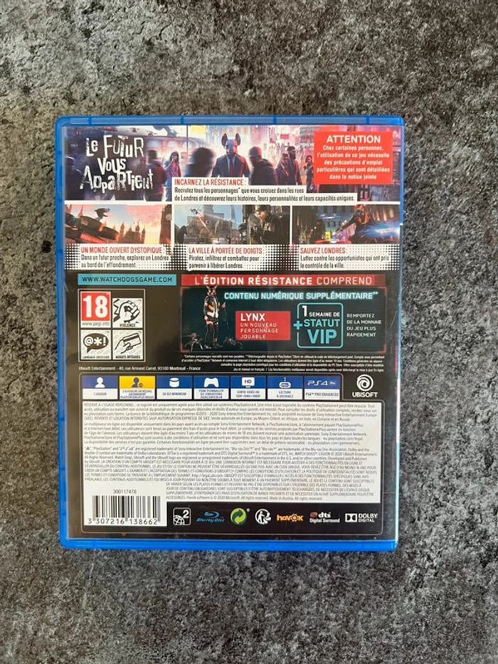 Jeu PS4 Watchdogs Legion - PS4-Spiel Gioco PS4 - PS4 game - photo numéro 4