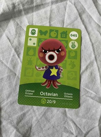 Carte Amiibo Animal Crossing Octave 045
