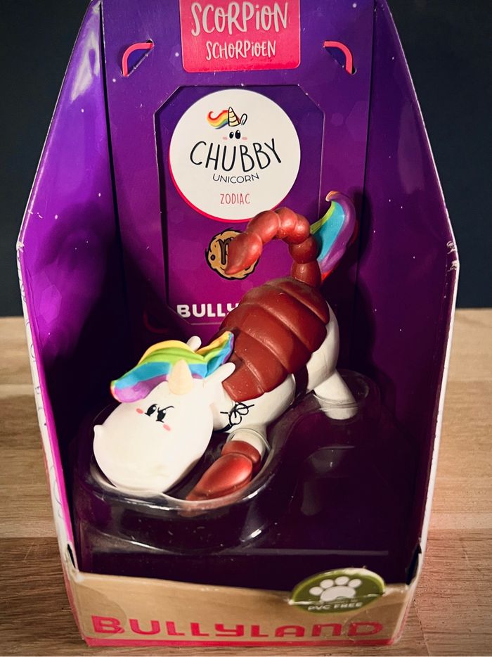 Figurine Chubby Unicorn Zodiac Neuf - Licorne signe Scorpion Bullyland - photo numéro 2