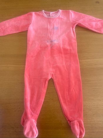 Pyjama velours fille petit bateau
