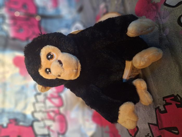 Peluche singe chimpanzé Keeltoys jamais utilisée parfaite pour offrir - photo numéro 8