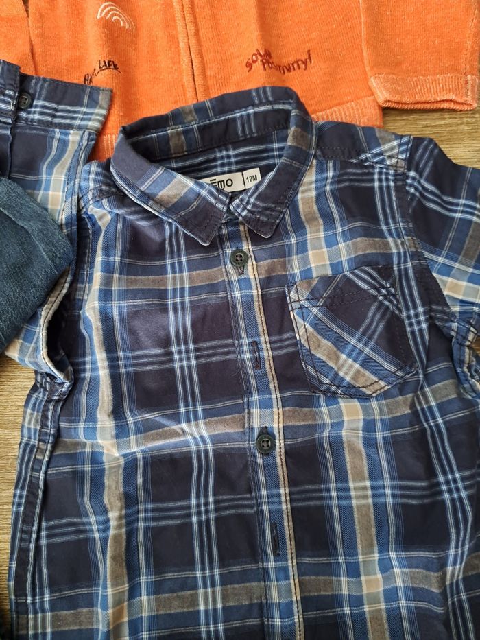 Chemise ML garçon 12 mois - photo numéro 4