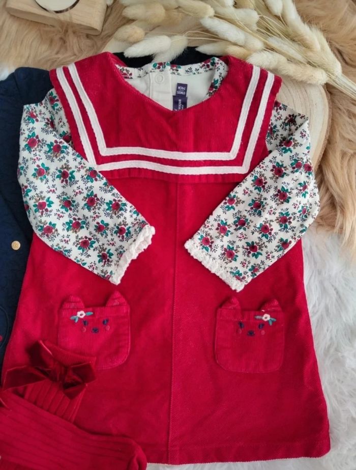 Ensemble complet 5 pièces sergent major fille 12 mois 🎀 - photo numéro 4