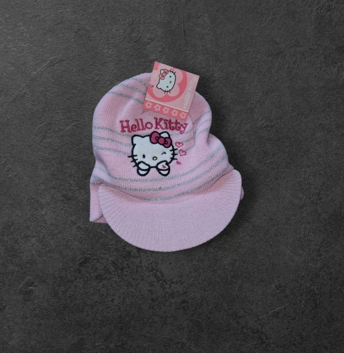 bonnet hiver visière Hello kitty fille 3/5 ans