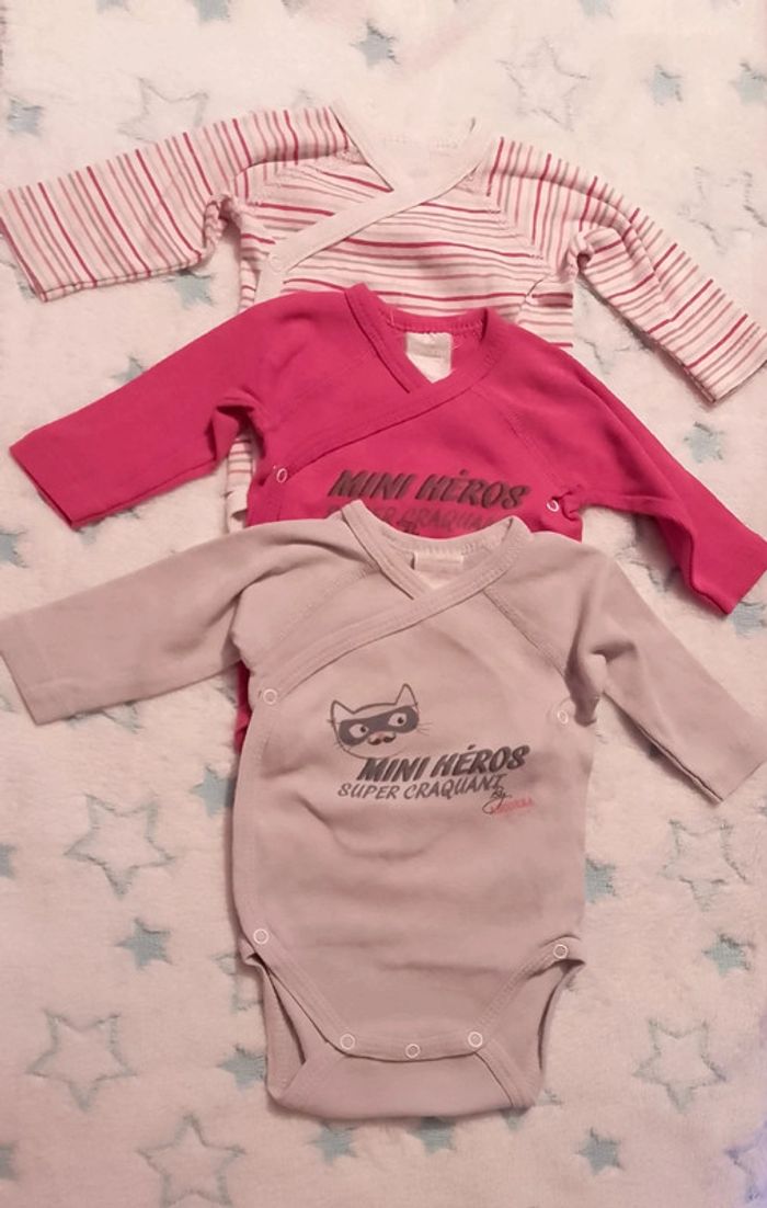 Lot de 3 bodies mini héros