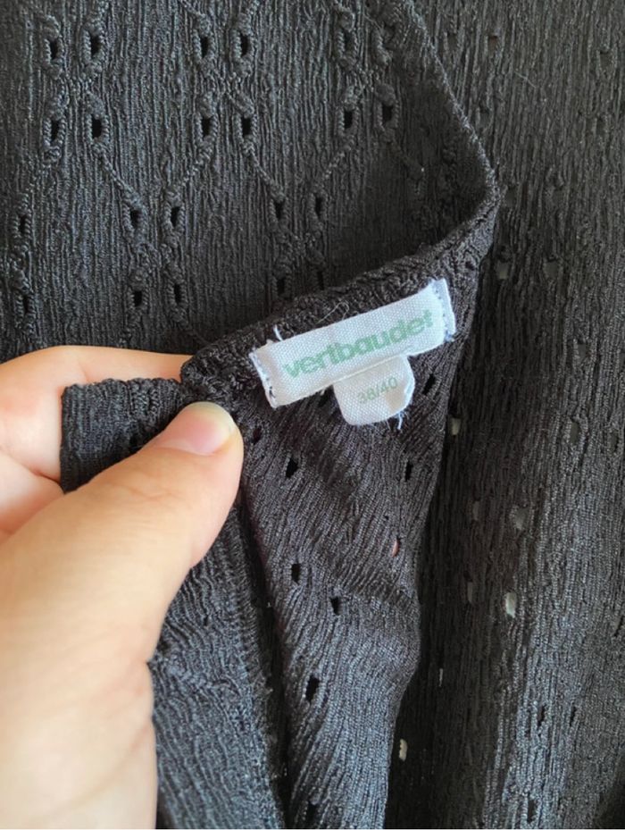 T-shirt de grossesse avec broderie anglaise, réversible - photo numéro 4