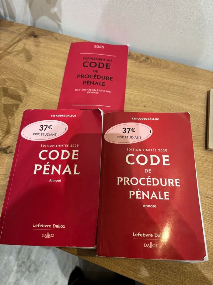 Code pénal et code de procédure pénale