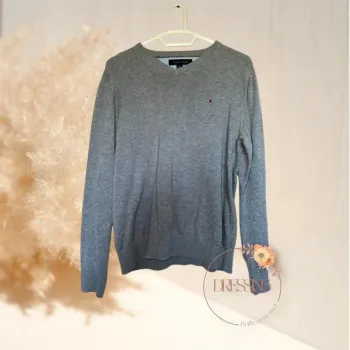 Homme S - pull fin en V tommy hilfiger