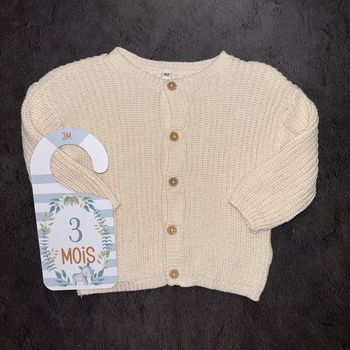 Gilet crème Zeeman / Taille 3 mois / Très bon état