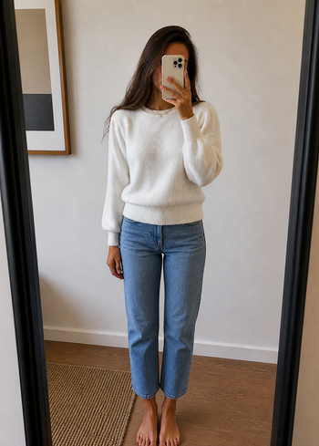 Pull blanc Daphnea