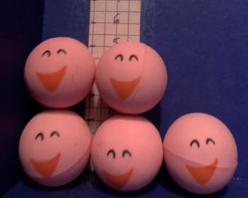 Lot de 3 filets de 5 mini balles = 15 mini balles