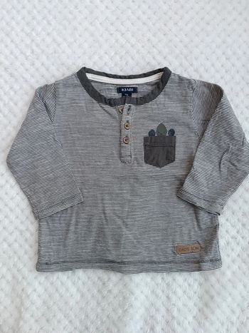 🔸T-shirt Manches Longues Kiabi – 9 mois 🔸
