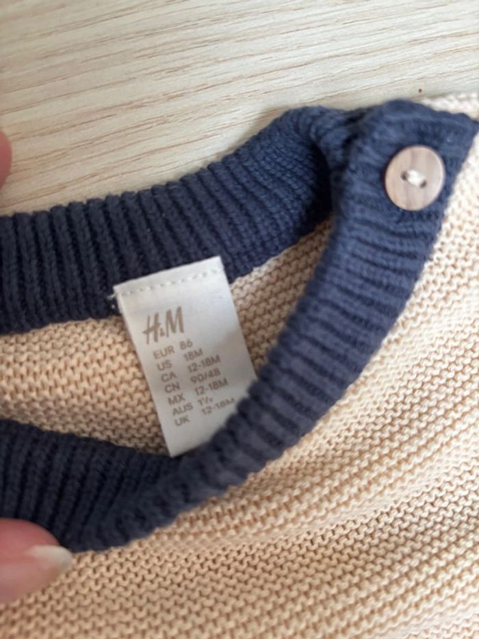 Pull en coton H&M taille 86cm - photo numéro 3
