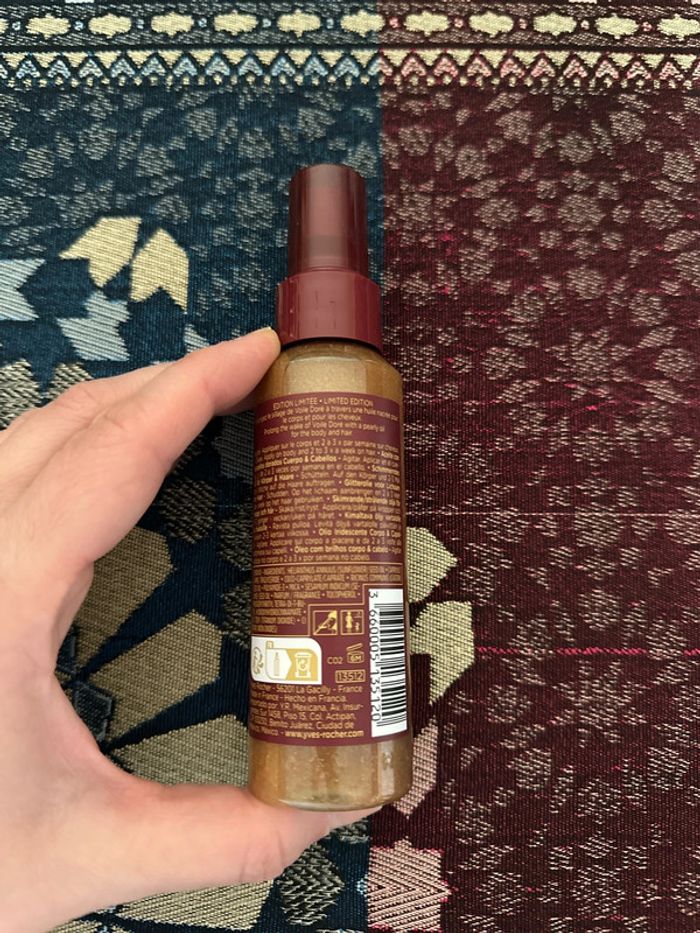 Huile pailletée Corps et Cheveux Voile Doré - photo numéro 2