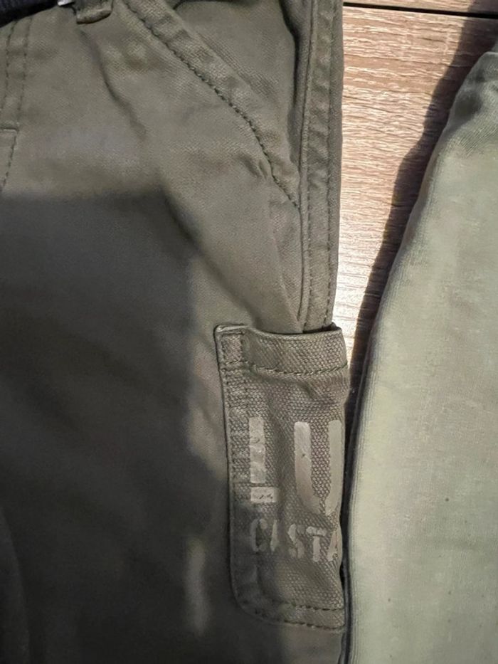 Lot 2 pantalons 12 mois kaki - photo numéro 5
