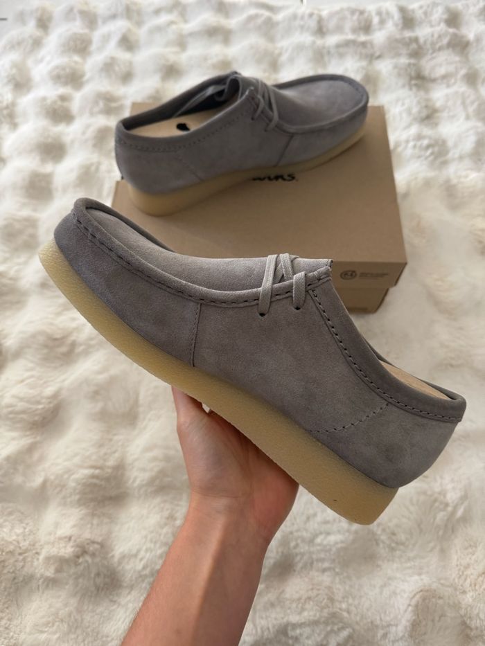 Clarks Derbys en nubuck Wallabee Evo - Gris clair - photo numéro 2