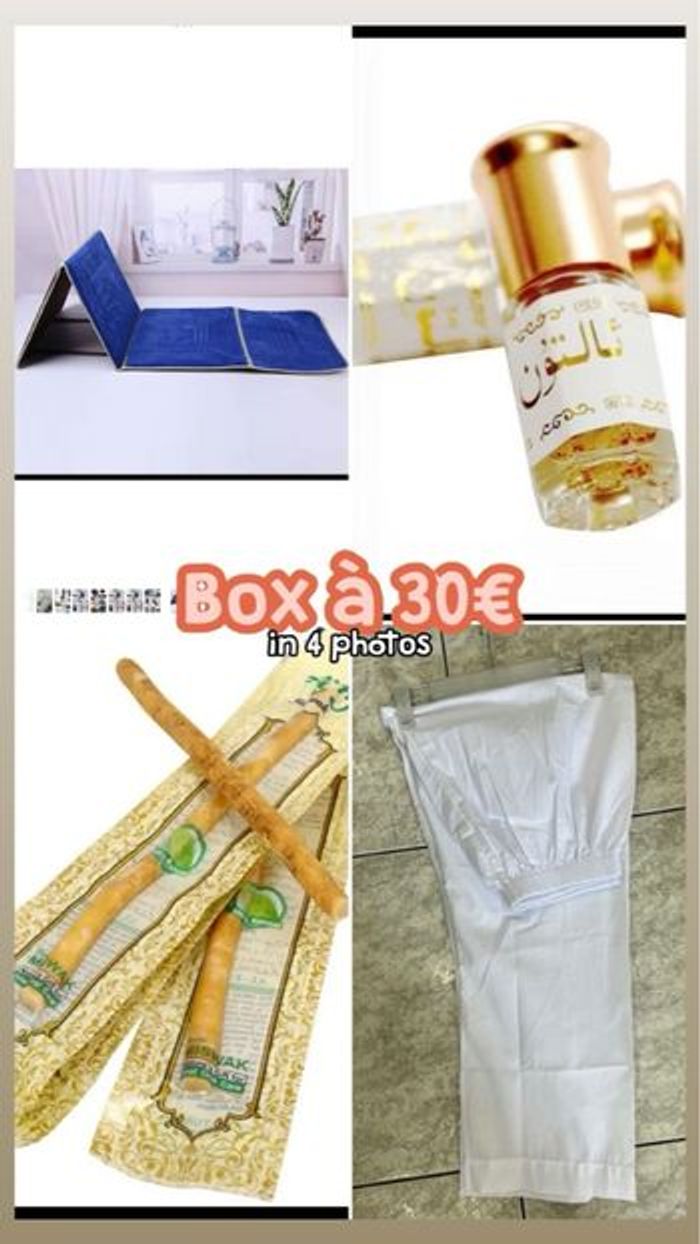 Box, tapis de prière