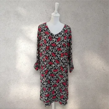 Robe manches longues imprimée Tanaïs 42