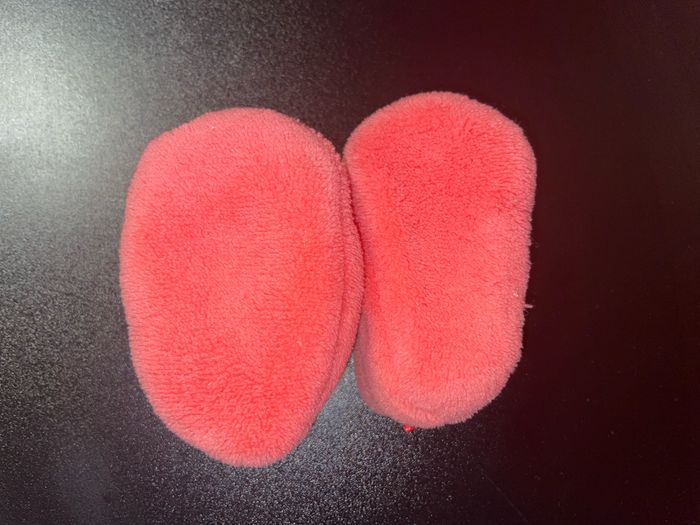 Chaussons bébé à message rose taille 0-6 mois - photo numéro 5