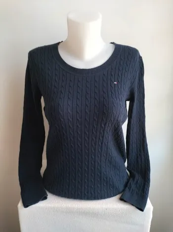 Pull Femmes Torsadés 100% Coton - Tommy Hilfiger - Taille M