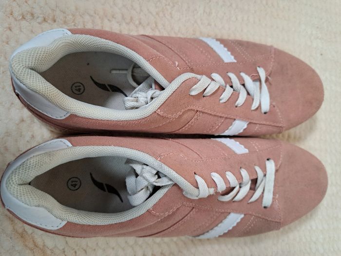Baskets plates rose poudré - Tissaia - Taille 41 👟 - photo numéro 7