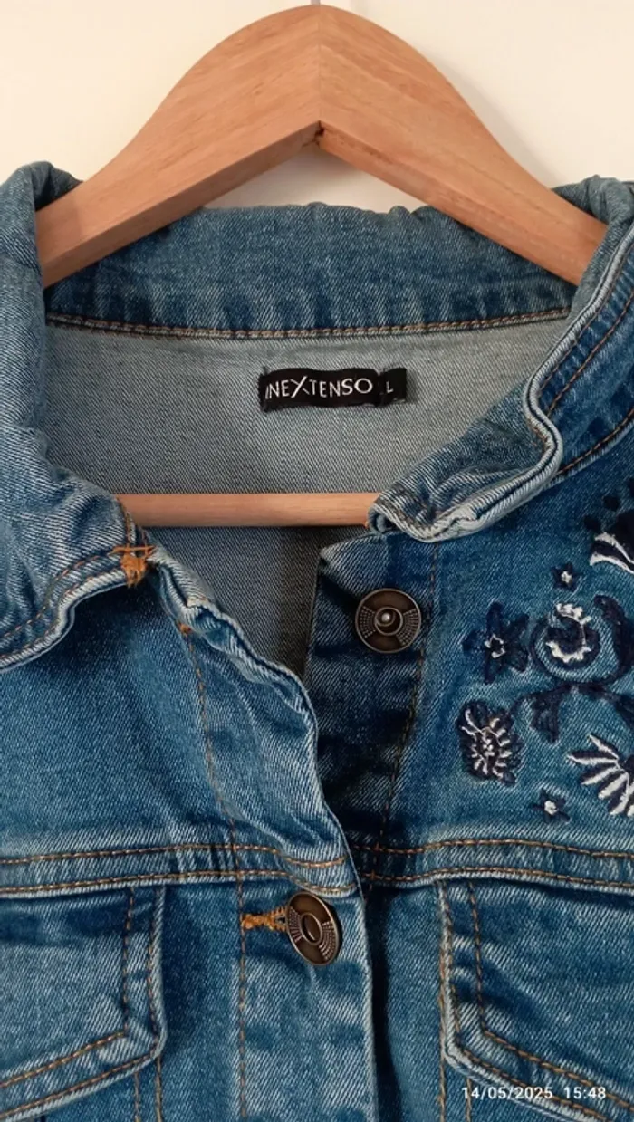 Veste en jean taille L - photo numéro 2