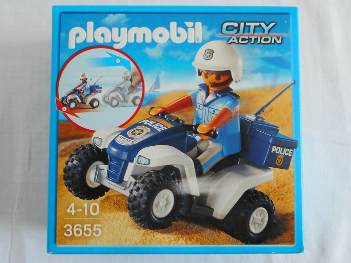 Playmobil - 3655 - Policier / Quad - NEUF - photo numéro 2