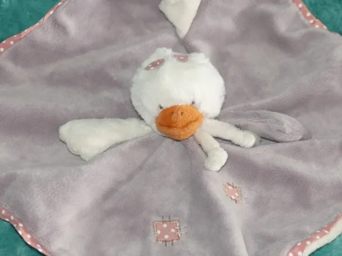 Doudou plat canard violet Bukowski 🦆parfait état - photo numéro 2