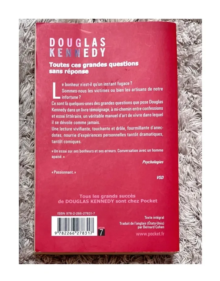 Douglas Kennedy - Toutes ces grandes questions sans reponse - photo numéro 2