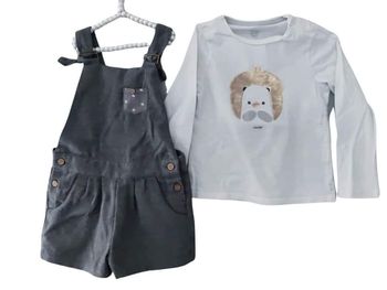 36 mois 3 ans ensemble teeshirt et salopette short