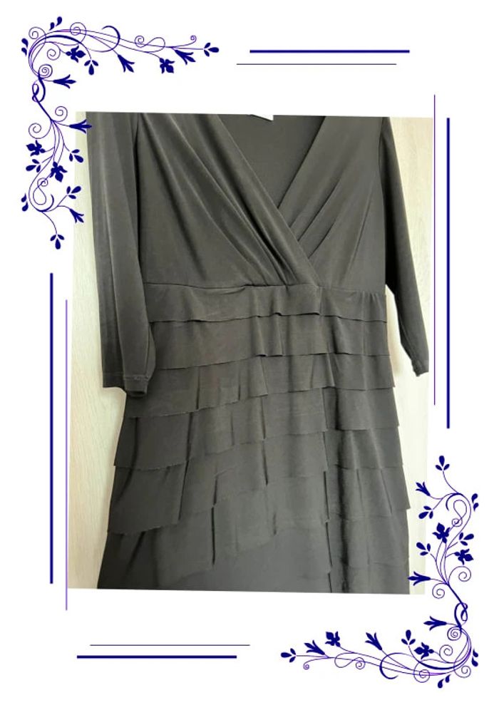 Jolie robe habillée noire Yessica taille 42 fr - photo numéro 2