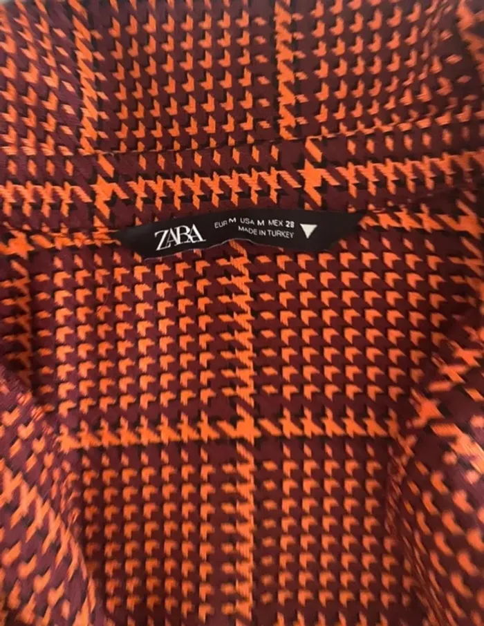 Haut court orangé Zara taille M - photo numéro 3