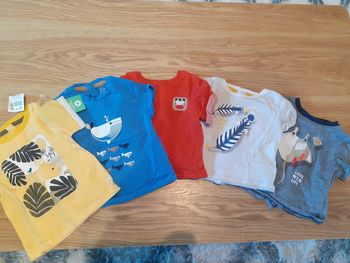Lot de 5 t-shirts okaidi