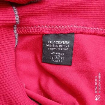 T-shirt rouge t36 Cop Copine vintage