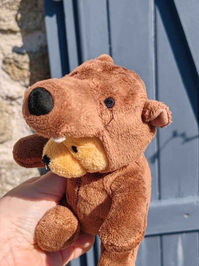 Peluche Winnie l'ourson deguisé en ours brun - photo numéro 5